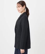 F1DAE45230 MK MICHEL KLEIN(小さいサイズ)(メゾン ドゥ サンク) 【小さいサイズ】ダブルブレストジャケット/洗える ブラック