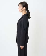 F1DAE45230 MK MICHEL KLEIN(小さいサイズ)(メゾン ドゥ サンク) 【小さいサイズ】ダブルブレストジャケット/洗える ブラック