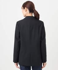 F1DAE45230 MK MICHEL KLEIN(小さいサイズ)(メゾン ドゥ サンク) 【小さいサイズ】ダブルブレストジャケット/洗える ブラック