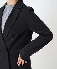 F1DAE45230 MK MICHEL KLEIN(小さいサイズ)(メゾン ドゥ サンク) 【小さいサイズ】ダブルブレストジャケット/洗える ブラック