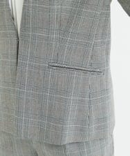 F1DAV38230 MK MICHEL KLEIN(小さいサイズ)(メゾン ドゥ サンク) 【小さいサイズ】カラーレスジャケット(無地・チェック)/洗える ネイビー（無地）