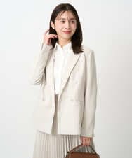 F1DFD15230 MK MICHEL KLEIN(小さいサイズ)(メゾン ドゥ サンク) 【小さいサイズ】ダブルブレストジャケット/洗える ベージュ