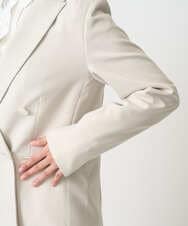 F1DFD15230 MK MICHEL KLEIN(小さいサイズ)(メゾン ドゥ サンク) 【小さいサイズ】ダブルブレストジャケット/洗える ベージュ