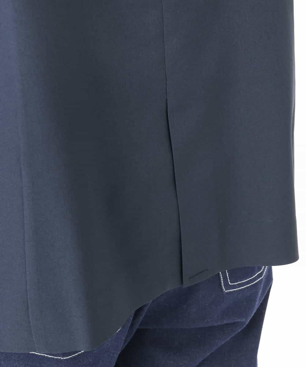 F1DFD15230 MK MICHEL KLEIN(小さいサイズ)(メゾン ドゥ サンク) 【小さいサイズ】ダブルブレストジャケット/洗える ネイビー