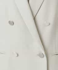 F1DFD15230 MK MICHEL KLEIN(小さいサイズ)(メゾン ドゥ サンク) 【小さいサイズ】ダブルブレストジャケット/洗える ネイビー