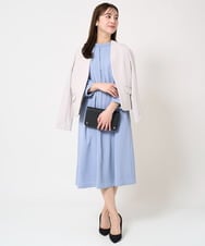 F1DFV10210 MK MICHEL KLEIN(小さいサイズ)(メゾン ドゥ サンク) 【小さいサイズ】カラーレスジャケット/制菌加工/洗える ネイビー