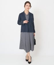F1DFV29210 MK MICHEL KLEIN(小さいサイズ)(メゾン ドゥ サンク) 【小さいサイズ】テーラードジャケット/セットアップ対応/洗える ライトグレー