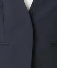 F1DGD33230 MK MICHEL KLEIN(小さいサイズ)(メゾン ドゥ サンク) 【小さいサイズ】ドライタッチストレッチ カラーレスジャケット/イージーケア/洗濯機で洗える グレージュ