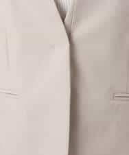 F1DGD33230 MK MICHEL KLEIN(小さいサイズ)(メゾン ドゥ サンク) 【小さいサイズ】ドライタッチストレッチ カラーレスジャケット/イージーケア/洗濯機で洗える グレージュ