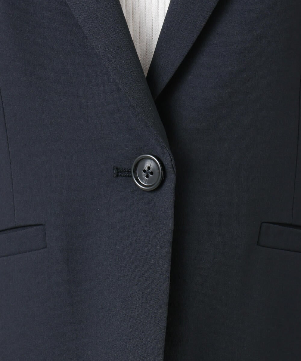 F1DGD34230 MK MICHEL KLEIN(小さいサイズ)(メゾン ドゥ サンク) 【小さいサイズ】ドライタッチストレッチ テーラードジャケット/イージーケア/洗濯機で洗える グレージュ