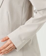 F1DGD34230 MK MICHEL KLEIN(小さいサイズ)(メゾン ドゥ サンク) 【小さいサイズ】ドライタッチストレッチ テーラードジャケット/イージーケア/洗濯機で洗える グレージュ