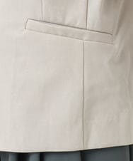 F1DGD34230 MK MICHEL KLEIN(小さいサイズ)(メゾン ドゥ サンク) 【小さいサイズ】ドライタッチストレッチ テーラードジャケット/イージーケア/洗濯機で洗える グレージュ