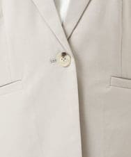 F1DGD34230 MK MICHEL KLEIN(小さいサイズ)(メゾン ドゥ サンク) 【小さいサイズ】ドライタッチストレッチ テーラードジャケット/イージーケア/洗濯機で洗える グレージュ