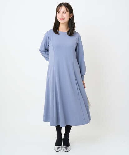 F1EAD40200 MK MICHEL KLEIN(小さいサイズ) 【小さいサイズ】ツイルジャージーワンピース/洗える