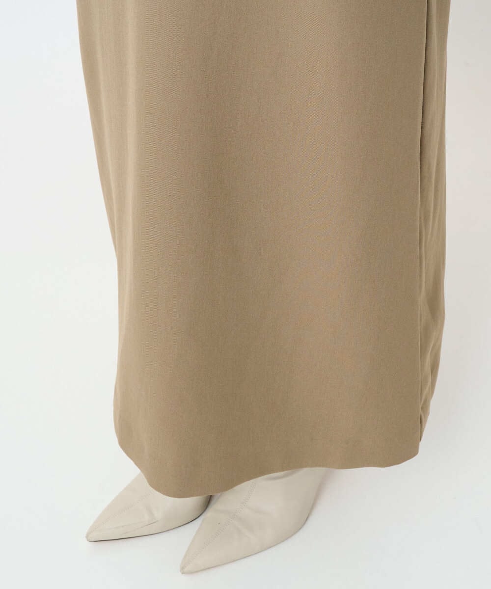 F1EAD41200 MK MICHEL KLEIN(小さいサイズ)(メゾン ドゥ サンク) 【小さいサイズ】ウールライクVネックジャンパースカート/洗える ベージュ