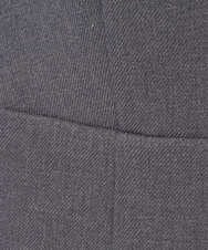 F1EBD51230 MK MICHEL KLEIN(小さいサイズ)(メゾン ドゥ サンク) 【小さいサイズ】ウールライク Vネックジャンパースカート/洗える グレー