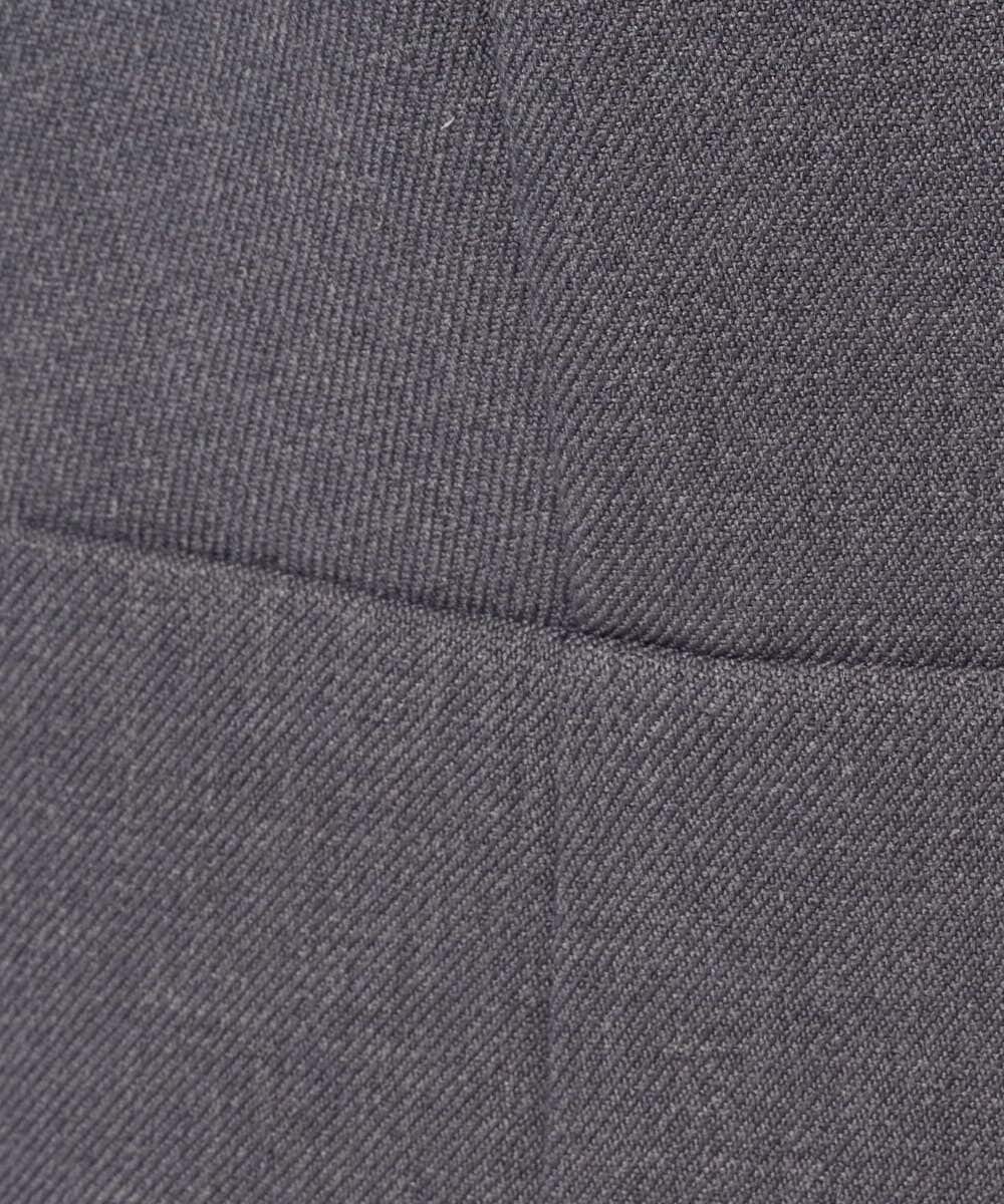 F1EBD51230 MK MICHEL KLEIN(小さいサイズ)(メゾン ドゥ サンク) 【小さいサイズ】ウールライク Vネックジャンパースカート/洗える グレー