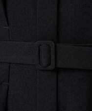 F1EBD57230 MK MICHEL KLEIN(小さいサイズ)(メゾン ドゥ サンク) 【小さいサイズ】ウエストタックデザインワンピース/洗濯機で洗える キャメル