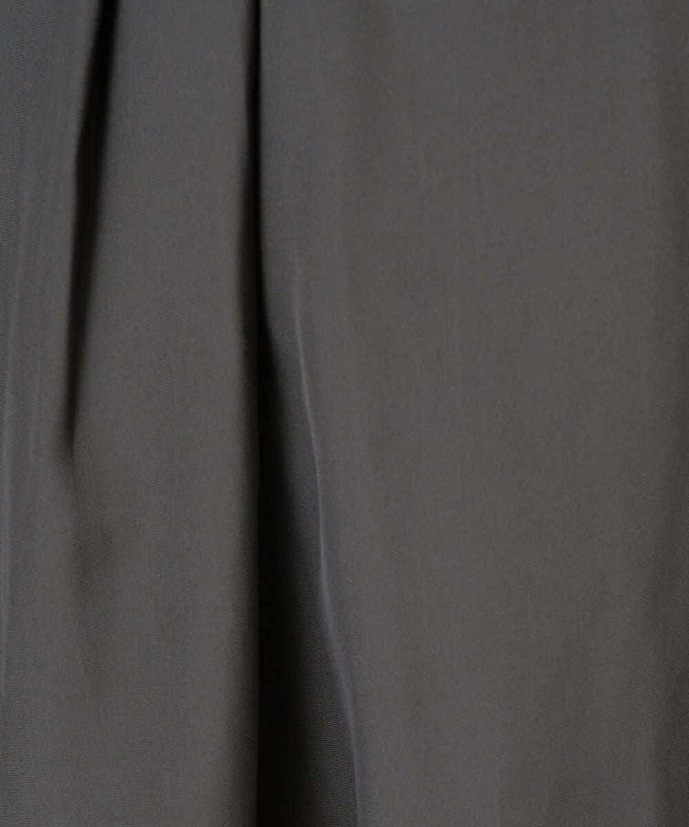 F1EGD26210 MK MICHEL KLEIN(小さいサイズ)(メゾン ドゥ サンク) 【小さいサイズ】サテンギャザーワンピース/洗える パープル