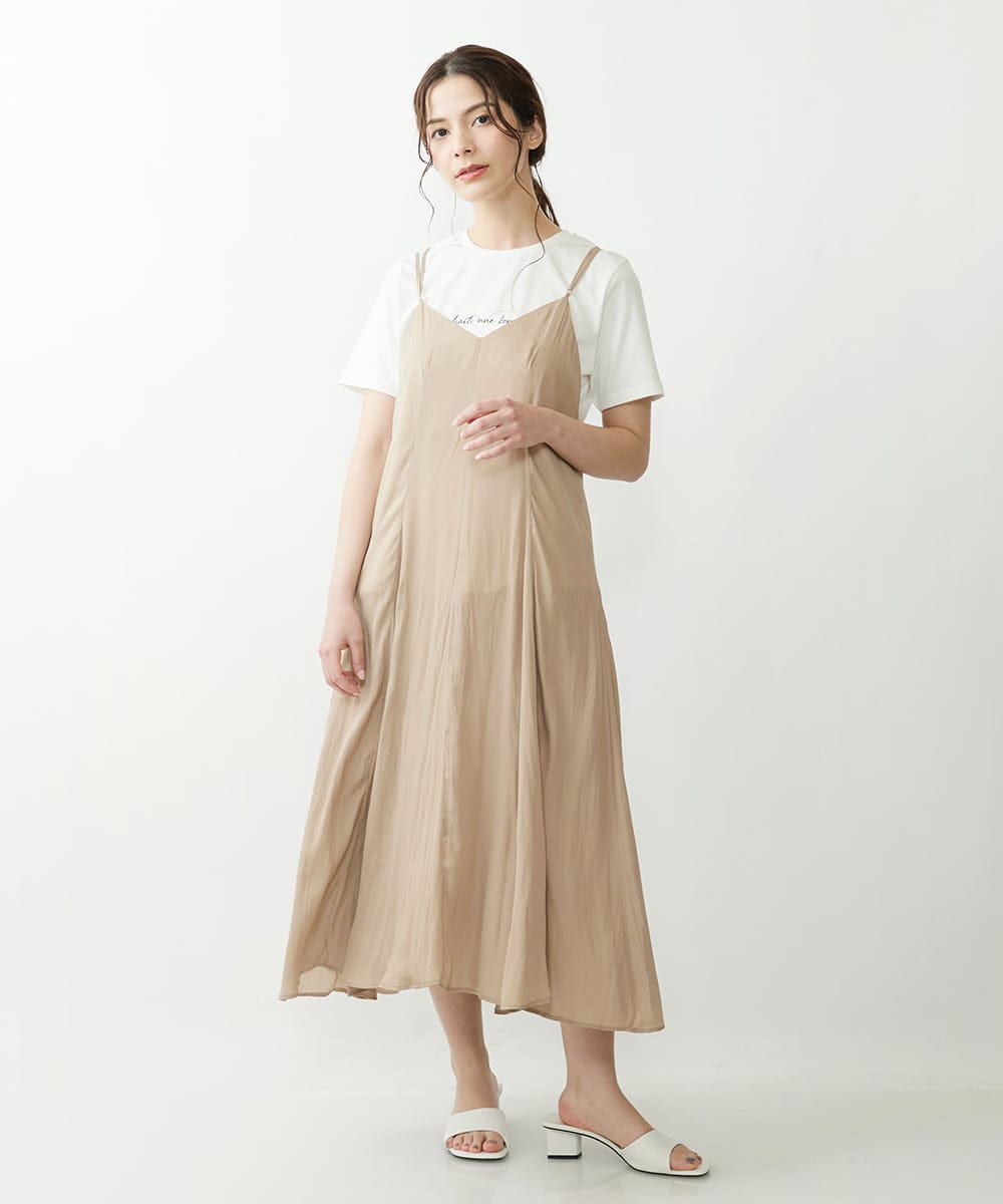 キャミソールワンピース ショート丈 L ブラックlサイズ 記念日 ブラックlサイズ