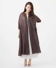 小さいサイズ】箔加工シャツワンピース(ワンピース) | MK MICHEL