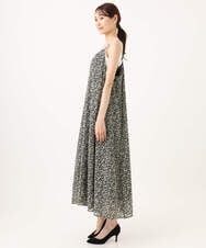 F1EJD30230 MK MICHEL KLEIN(小さいサイズ)(メゾン ドゥ サンク) 【小さいサイズ】[洗える]前後2way花柄シアーキャミワンピース アイボリー
