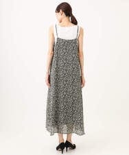 F1EJD30230 MK MICHEL KLEIN(小さいサイズ)(メゾン ドゥ サンク) 【小さいサイズ】[洗える]前後2way花柄シアーキャミワンピース アイボリー