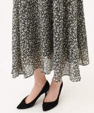 F1EJD30230 MK MICHEL KLEIN(小さいサイズ)(メゾン ドゥ サンク) 【小さいサイズ】[洗える]前後2way花柄シアーキャミワンピース アイボリー