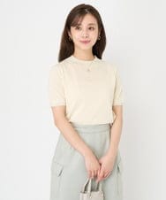 F1FAA30170 MK MICHEL KLEIN(小さいサイズ)(メゾン ドゥ サンク) 【小さいサイズ】カラーニットラメアンサンブル/洗える レッド