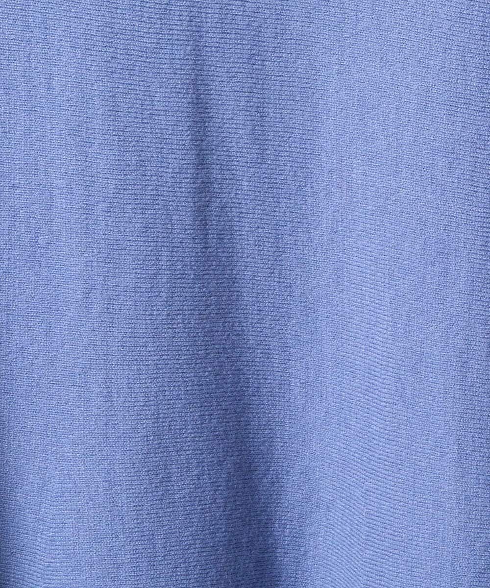 F1FAD40150 MK MICHEL KLEIN(小さいサイズ)(メゾン ドゥ サンク) 【小さいサイズ】フレアーシルエットチュニックニット/洗える ライトブルー
