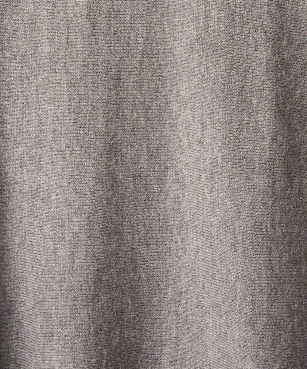 F1FAD40150 MK MICHEL KLEIN(小さいサイズ)(メゾン ドゥ サンク) 【小さいサイズ】フレアーシルエットチュニックニット/洗える ライトブルー