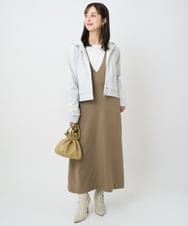 F1FAD41140 MK MICHEL KLEIN(小さいサイズ)(メゾン ドゥ サンク) 【小さいサイズ】フェザー切替えコンパクトリブニット/洗える ライトイエロー