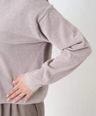 F1FAD45120 MK MICHEL KLEIN(小さいサイズ)(メゾン ドゥ サンク) 【小さいサイズ】モールヤーンボートネックニット/洗える グレージュ