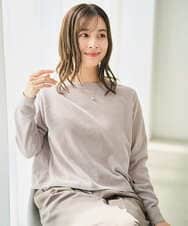 F1FAD45120 MK MICHEL KLEIN(小さいサイズ)(メゾン ドゥ サンク) 【小さいサイズ】モールヤーンボートネックニット/洗える グレージュ