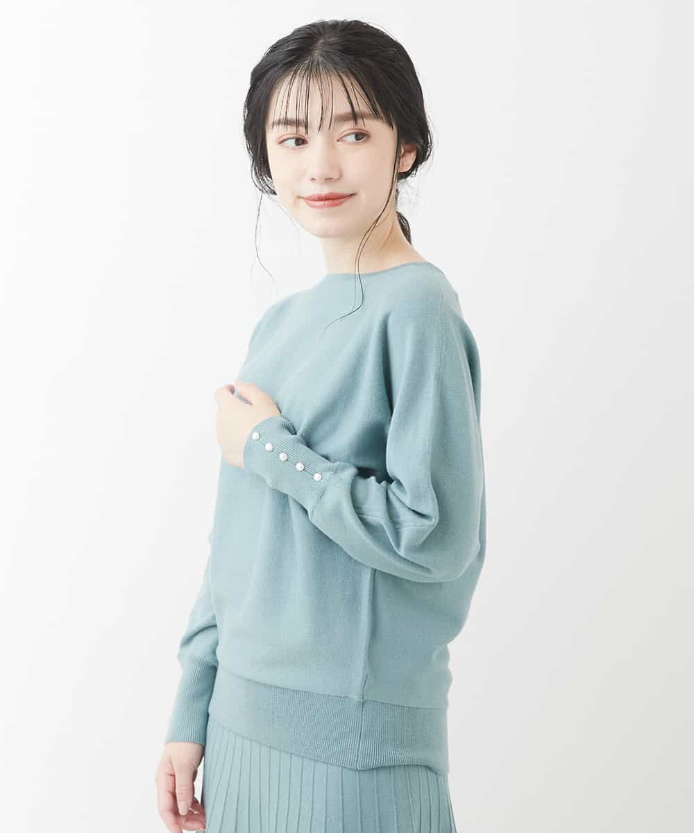 小さいサイズ 洗える パール釦ドルマンスリーブニット ニット セーター Mk Michel Klein 小さいサイズ メゾン ドゥ サンク イトキンオンラインストア