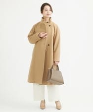 F1FAV01120 MK MICHEL KLEIN(小さいサイズ)(メゾン ドゥ サンク) 【小さいサイズ】ケーブル編みニットプルオーバー/洗える オレンジ