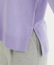 F1FAV01140 MK MICHEL KLEIN(小さいサイズ)(メゾン ドゥ サンク) 【小さいサイズ】ボートネックパフスリーブニット/洗える オレンジ