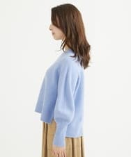 F1FAV08170 MK MICHEL KLEIN(小さいサイズ)(メゾン ドゥ サンク) 【小さいサイズ】ショート丈ウールニット/洗える オレンジ