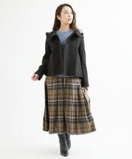 F1FAV53170 MK MICHEL KLEIN(小さいサイズ)(メゾン ドゥ サンク) 【小さいサイズ】ふわふわカラーニット/洗える グリーン