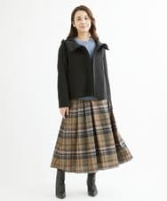 F1FAV53170 MK MICHEL KLEIN(小さいサイズ)(メゾン ドゥ サンク) 【小さいサイズ】ふわふわカラーニット/洗える グリーン