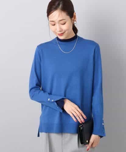 F1FBD50120 MK MICHEL KLEIN(小さいサイズ) 【小さいサイズ】配色レイヤードデザインニット/洗える