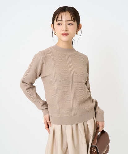 F1FBD51140  【小さいサイズ】ミニケーブル編みニット/洗える