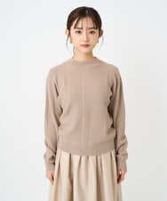 F1FBD51140 MK MICHEL KLEIN(小さいサイズ)(メゾン ドゥ サンク) 【小さいサイズ】ミニケーブル編みニット/洗える ベージュ