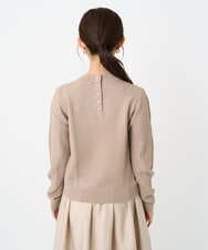 F1FBD51140 MK MICHEL KLEIN(小さいサイズ)(メゾン ドゥ サンク) 【小さいサイズ】ミニケーブル編みニット/洗える ベージュ