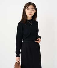 F1FBD51140 MK MICHEL KLEIN(小さいサイズ)(メゾン ドゥ サンク) 【小さいサイズ】ミニケーブル編みニット/洗える ベージュ