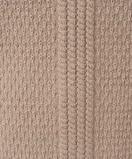 F1FBD51140 MK MICHEL KLEIN(小さいサイズ)(メゾン ドゥ サンク) 【小さいサイズ】ミニケーブル編みニット/洗える ベージュ