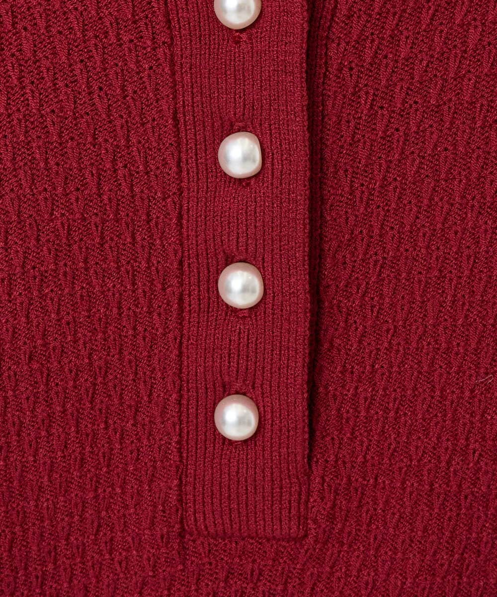 F1FBD51140 MK MICHEL KLEIN(小さいサイズ)(メゾン ドゥ サンク) 【小さいサイズ】ミニケーブル編みニット/洗える ベージュ