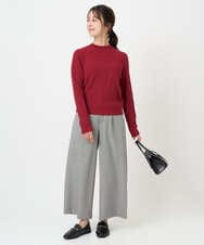 F1FBD51140 MK MICHEL KLEIN(小さいサイズ)(メゾン ドゥ サンク) 【小さいサイズ】ミニケーブル編みニット/洗える ベージュ