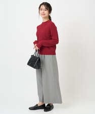 F1FBD51140 MK MICHEL KLEIN(小さいサイズ)(メゾン ドゥ サンク) 【小さいサイズ】ミニケーブル編みニット/洗える ベージュ