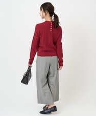 F1FBD51140 MK MICHEL KLEIN(小さいサイズ)(メゾン ドゥ サンク) 【小さいサイズ】ミニケーブル編みニット/洗える ベージュ